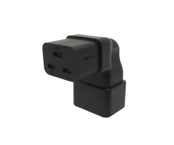 Netzadapter C19 auf C20 gewinkelt, YL-3318L-2 IEC 60320-C19/20 gewinkelt, unten/oben